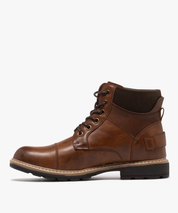 Boots à lacets avec col textile homme - Lee Cooper vue3 - LEE COOPER - GEMO
