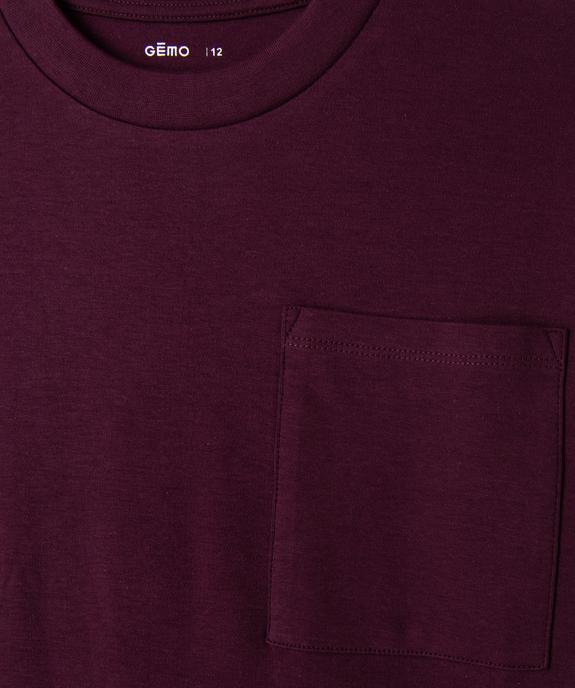 Tee-shirt manches courtes coupe oversize garçon vue2 - GEMO (JUNIOR) - GEMO