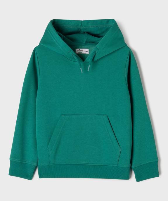 Sweat à capuche avec intérieur molletonné garçon vue1 - GEMO 4G GARCON - GEMO