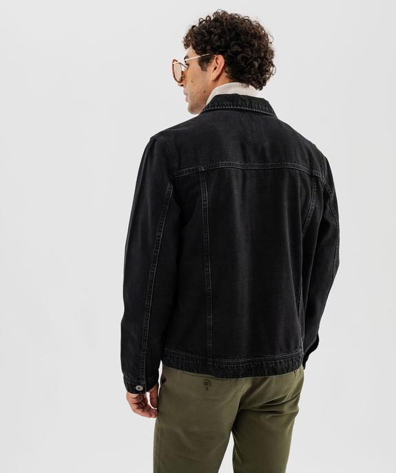 Veste en jean coupe droite homme vue3 - GEMO 4G HOMME - GEMO