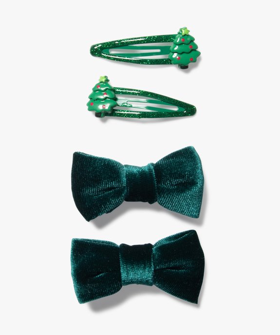 Pinces cheveux spéciales Noël fille (lot de 4) vue1 - GEMO (ACCESS) - GEMO