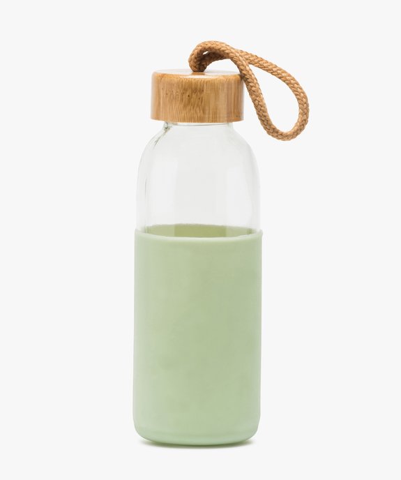 Gourde en verre avec protection en silicone  vue1 - GEMO (ACCESS) - GEMO
