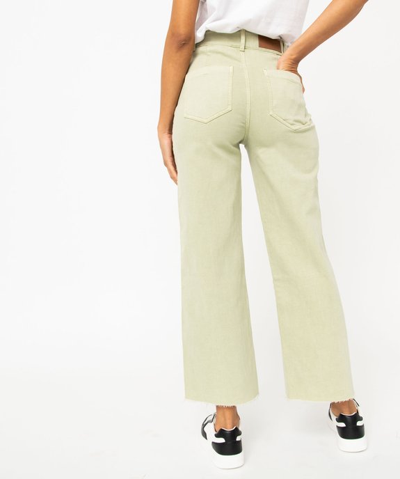 Jean « wide leg » taille haute longueur 7/8ème femme vue3 - GEMO(FEMME PAP) - GEMO