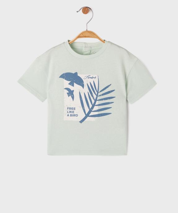 Tee-shirt manches courtes avec motif sur l’avant bébé garçon vue1 - GEMO 4G BEBE - GEMO