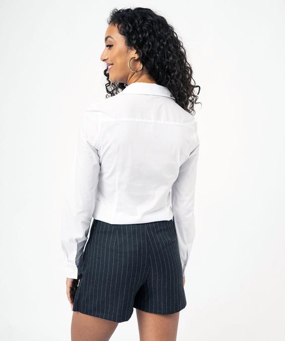 Chemise femme cintrée à manches longues vue3 - GEMO(FEMME PAP) - GEMO