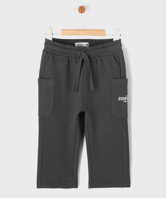 Pantalon de jogging avec taille ajustable bébé garçon vue1 - GEMO 4G BEBE - GEMO