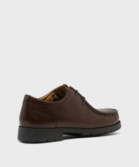 Mocassins à lacets en cuir homme - Pierre Cardin vue4 - PIERRE CARDIN D - GEMO