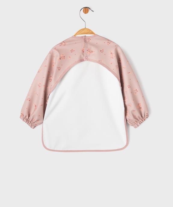 Bavoir tablier imperméable à motifs fleuris bébé fille vue3 - GEMO (ACCESS) - GEMO