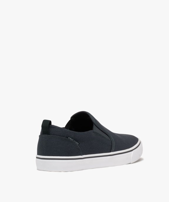 Baskets en toile à enfiler style slippers homme - Urban Steps vue5 - URBAN STEPS - GEMO