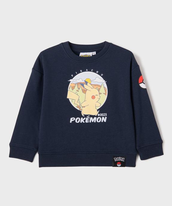 Sweat à motif Pikachu garçon - Pokemon vue1 - POKEMON - GEMO