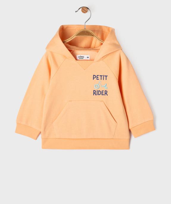 Sweat à capuche facile à mettre bébé garçon vue6 - GEMO 4G BEBE - GEMO