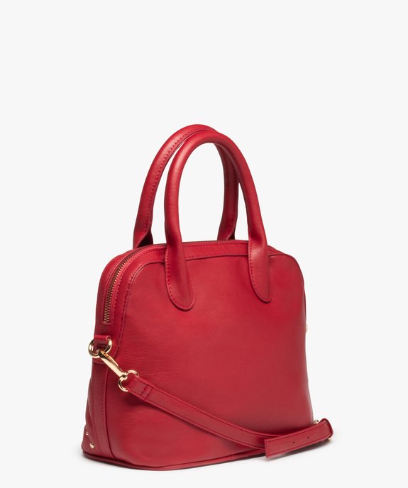 Sac femme avec devant matelassé et clous métalliques vue2 - GEMO (ACCESS) - GEMO