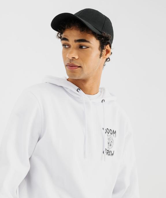 Sweat à capuche avec intérieur molletonné et motif poitrine homme vue2 - GEMO (HOMME) - GEMO