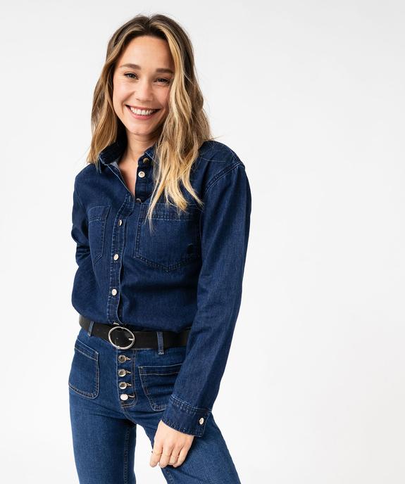 Chemise en jean femme - LuluCastagnette vue3 - LULU CASTAGNETT - GEMO