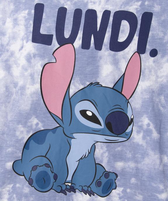 Pyjashort tie-and-dye imprimé Stitch fille - Disney vue2 - LILO & STITCH - GEMO