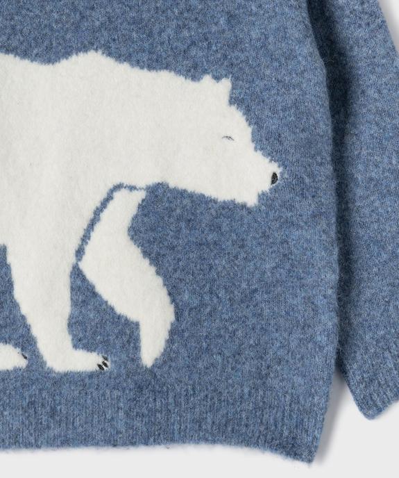 Pull avec motif ours polaire garçon vue2 - GEMO (ENFANT) - GEMO