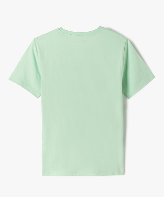 Tee-shirt manches courtes avec inscription garçon vue3 - GEMO 4G GARCON - GEMO