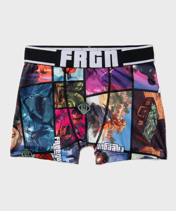 Boxer garçon à motifs urbains - Freegun vue1 - FREEGUN - GEMO