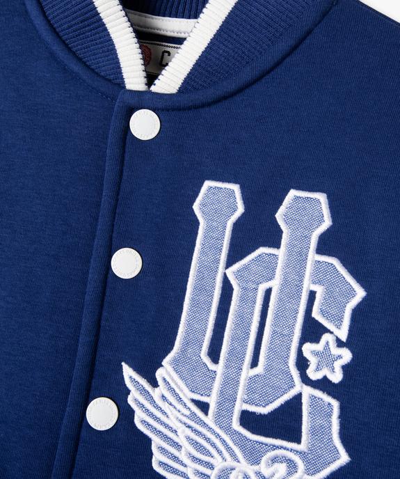 Sweat pressionné en molleton épais façon veste garçon - Camps United vue2 - CAMPS - GEMO