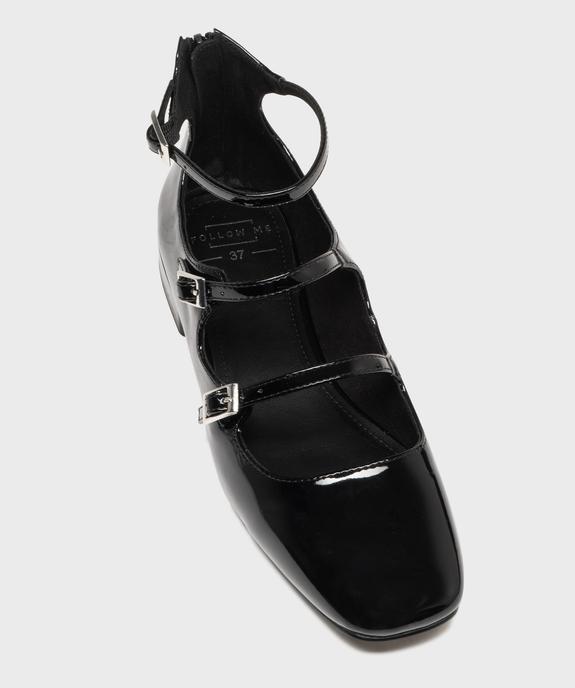 Ballerines vernies avec brides et zip au talon femme - Follow Me vue5 - FOLLOW ME - GEMO