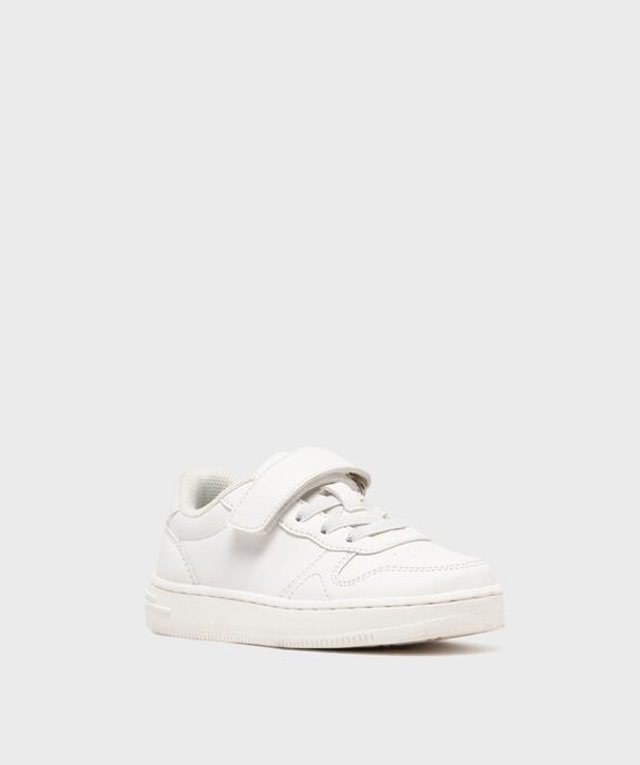 Baskets à scratch unies garçon - 5 Miles vue2 - 5 MILES - GEMO