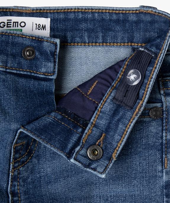 Short en jean extensible coupe slim bébé garçon vue2 - GEMO 4G BEBE - GEMO