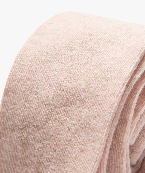 Collants chauds unis et pailletés fille vue3 - GEMO 4G FILLE - GEMO