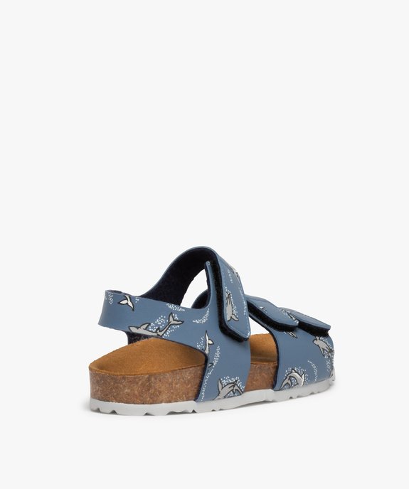 Sandales garçon à brides scratch imprimées vue4 - GEMO (ENFANT) - GEMO