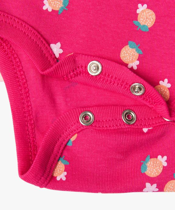 Bodies sans manches avec volants bébé fille (lot de 3) vue3 - GEMO 4G BEBE - GEMO