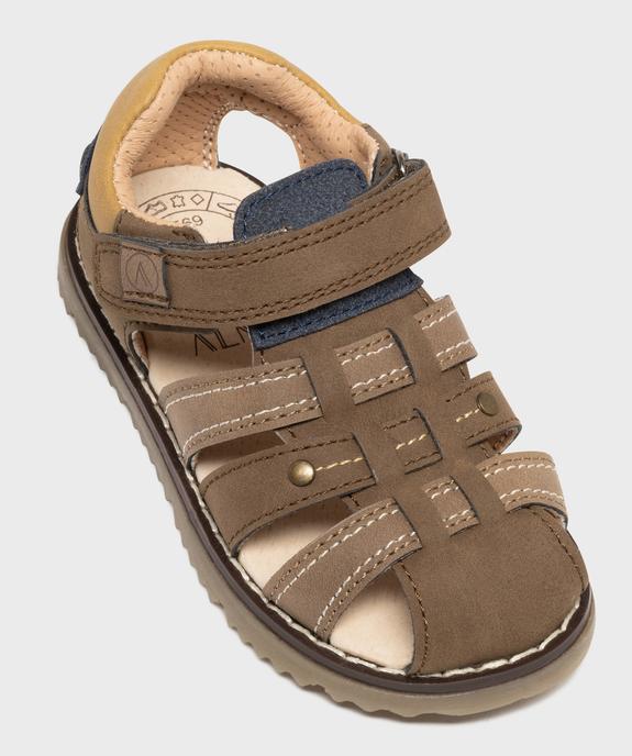 Sandales à scratch avec talon et bout fermés garçon - Buggy Shoes vue5 - BUGGY - GEMO