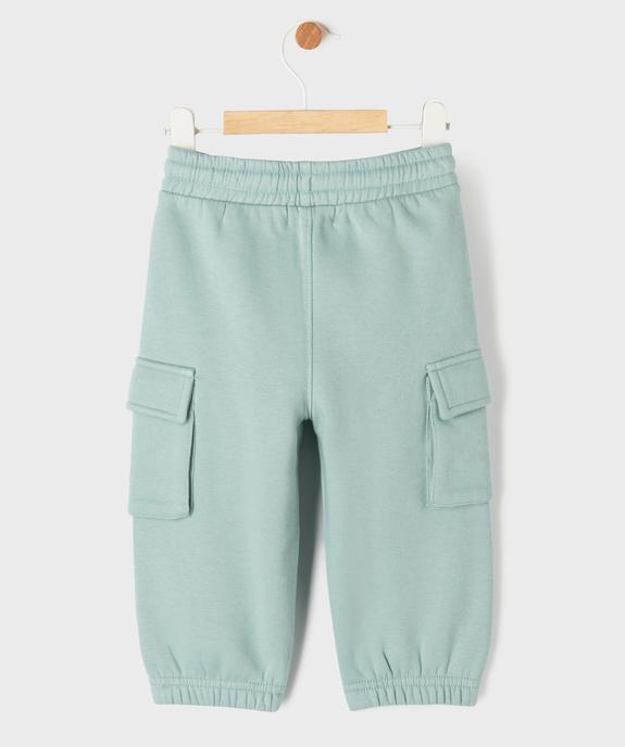 Jogging cargo en molleton doux bébé garçon vue3 - GEMO 4G BEBE - GEMO