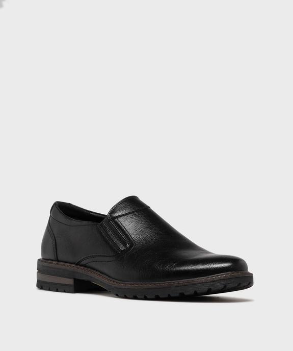 Derbies unies sans lacets à enfiler homme vue2 - G'FLEX - GEMO