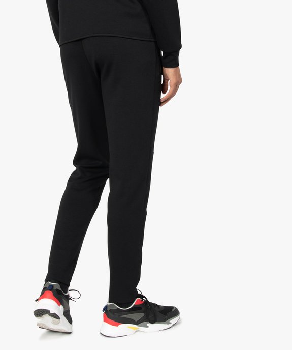 Pantalon homme en maille à taille élastiquée vue3 - GEMO (HOMME) - GEMO