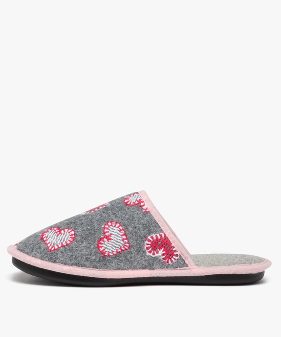 Chaussons femme mules plates en matières recyclées - Goxo vue3 - GOXO - GEMO