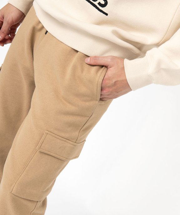 Pantalon de jogging coupe cargo homme vue3 - GEMO 4G HOMME - GEMO