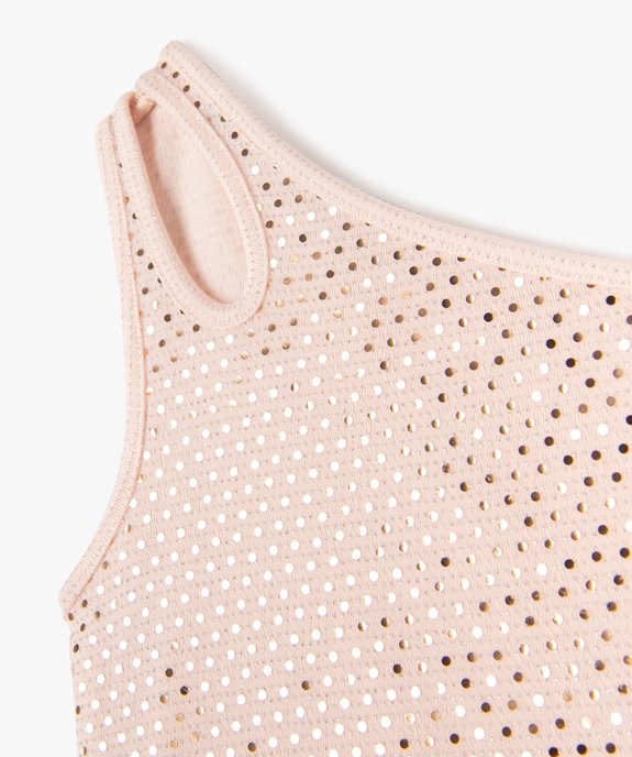 Débardeur asymétrique scintillant fille vue2 - GEMO (ENFANT) - GEMO