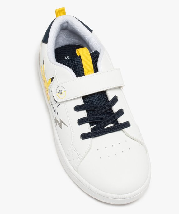 Tennis garçon à lacets et scratch Pikachu - Pokemon vue5 - POKEMON - GEMO