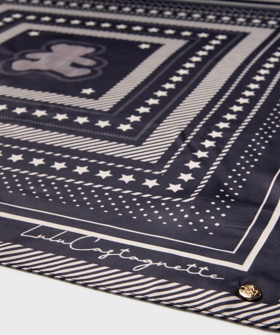 Foulard en satin à motifs étoiles femme - LuluCastagnette vue2 - LULU CASTAGNETT - GEMO