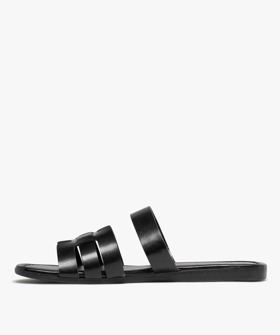 Sandales plates avec large bride femme - Follow Me vue3 - FOLLOW ME - GEMO
