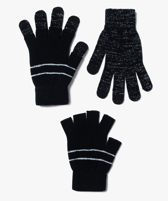 Gants 2 en 1 pour écrans tactiles vue1 - GEMO (ACCESS) - GEMO