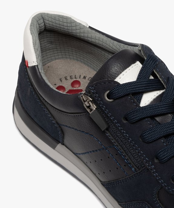 Baskets basses à zip et lacets avec semelle confortable homme vue6 - RELIFE - GEMO