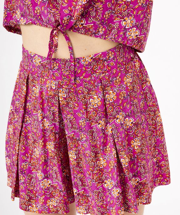 Short ample imprimé femme vue4 - GEMO 4G FEMME - GEMO