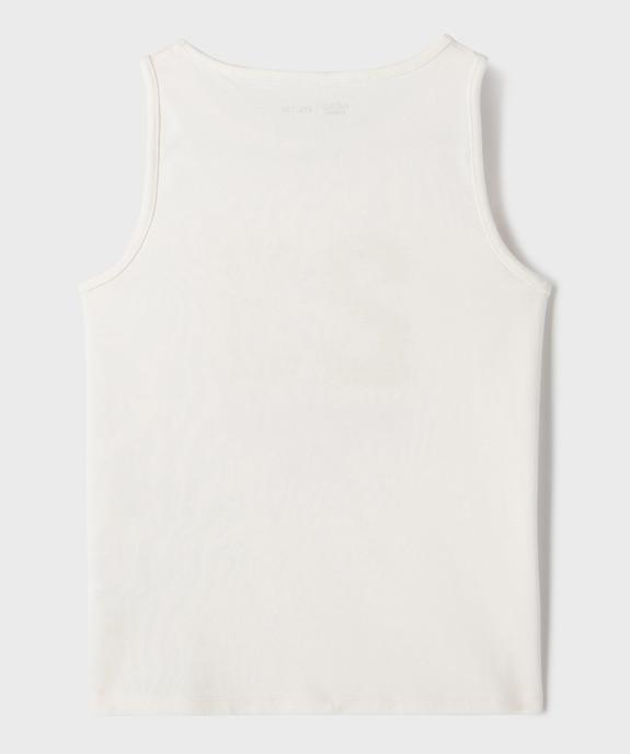 Débardeur en jersey imprimé look sport fille vue3 - GEMO 4G FILLE - GEMO