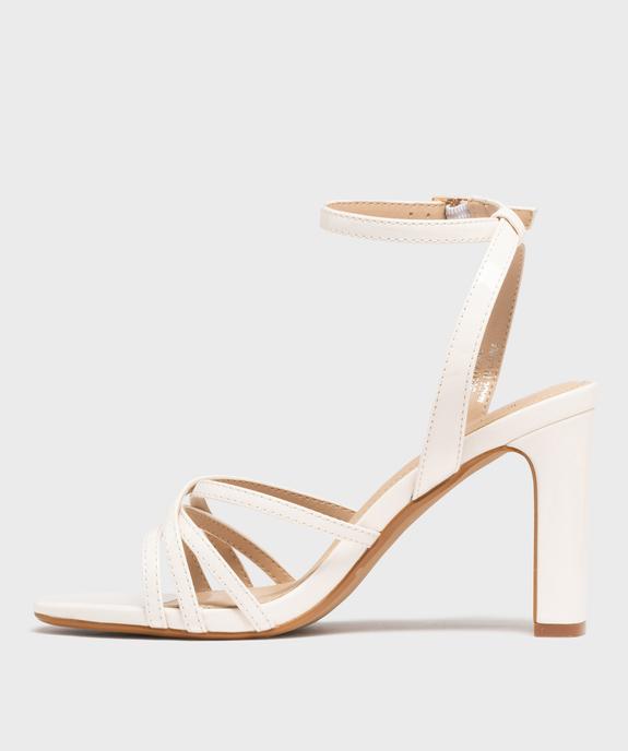 Sandales à talon haut et fines brides vernies femme  vue4 - FOLLOW ME - GEMO