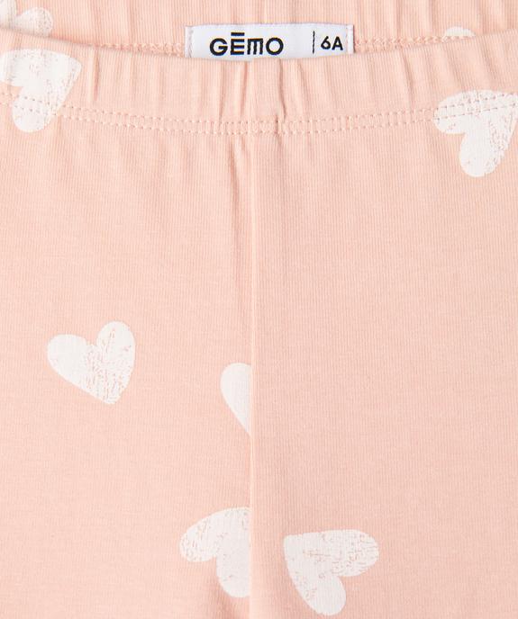 Legging imprimé à taille élastiquée fille vue1 - GEMO (ENFANT) - GEMO