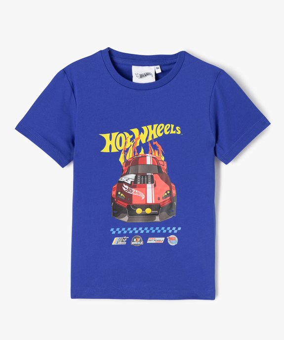 Tee-shirt à manches courtes motif voiture de course garçon - Hot Wheels vue1 - HOT WHEELS - GEMO
