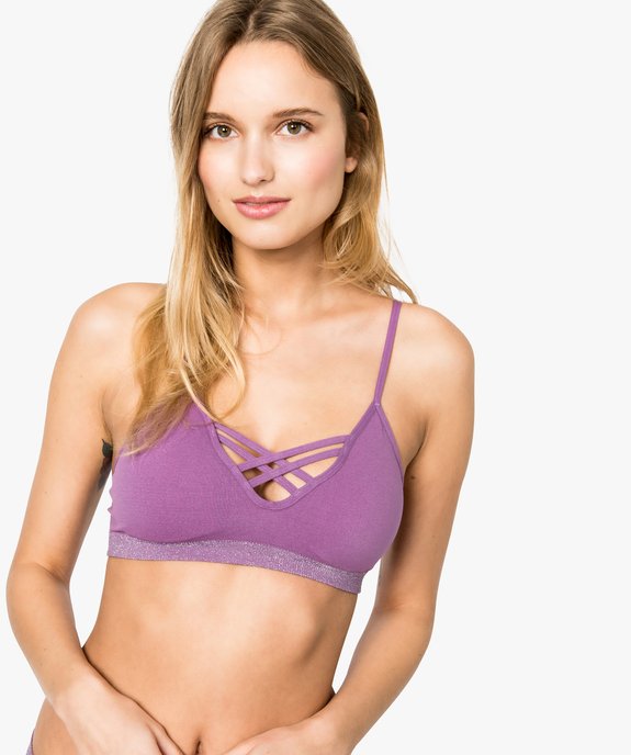 Brassière avec bonnets rembourrés vue1 - GEMO(HOMWR FEM) - GEMO