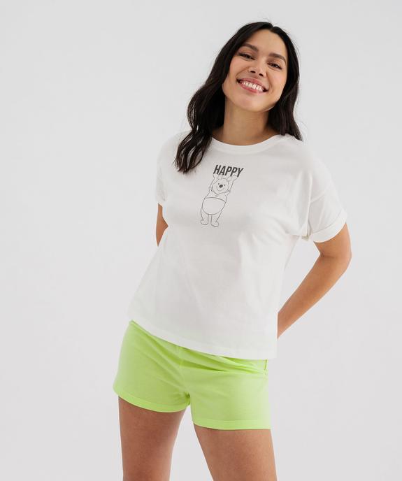 Pyjashort avec motif Winnie l’ourson femme - Disney vue1 - WINNIE L'OURSON - GEMO