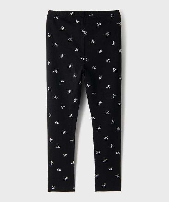 Legging imprimé en maille fine fille vue3 - GEMO 4G FILLE - GEMO