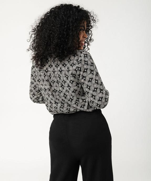 Chemise à manches longues imprimée femme grande taille vue3 - GEMO 4G GT - GEMO